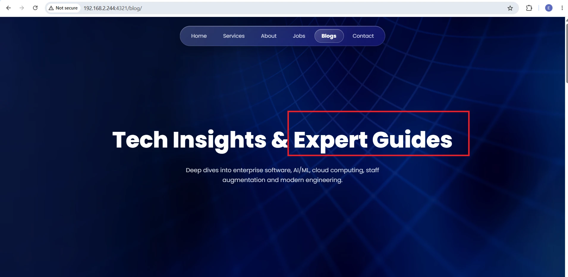 We have demonstrated our strengths over time by seamlessly integrating with the latest emerging technologies, including